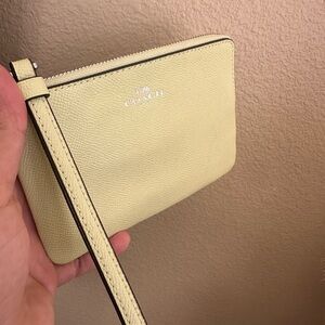 Coach Corner Zip Wristlet wallet